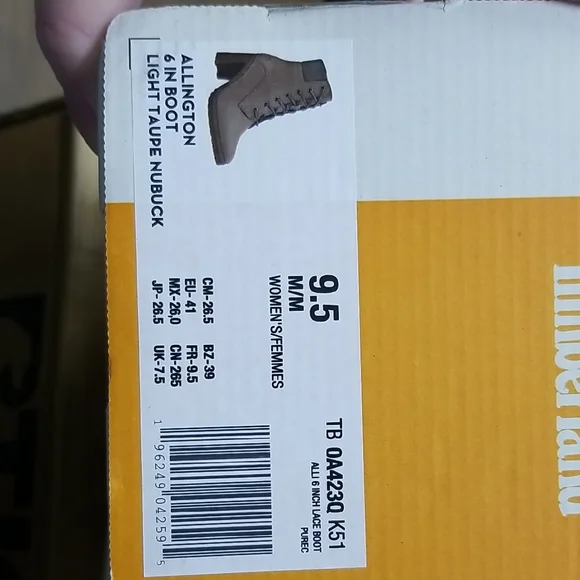 Timberland Light Taupe Nubuck Heeled Boots with Padded Collar - Picture 2 of 5